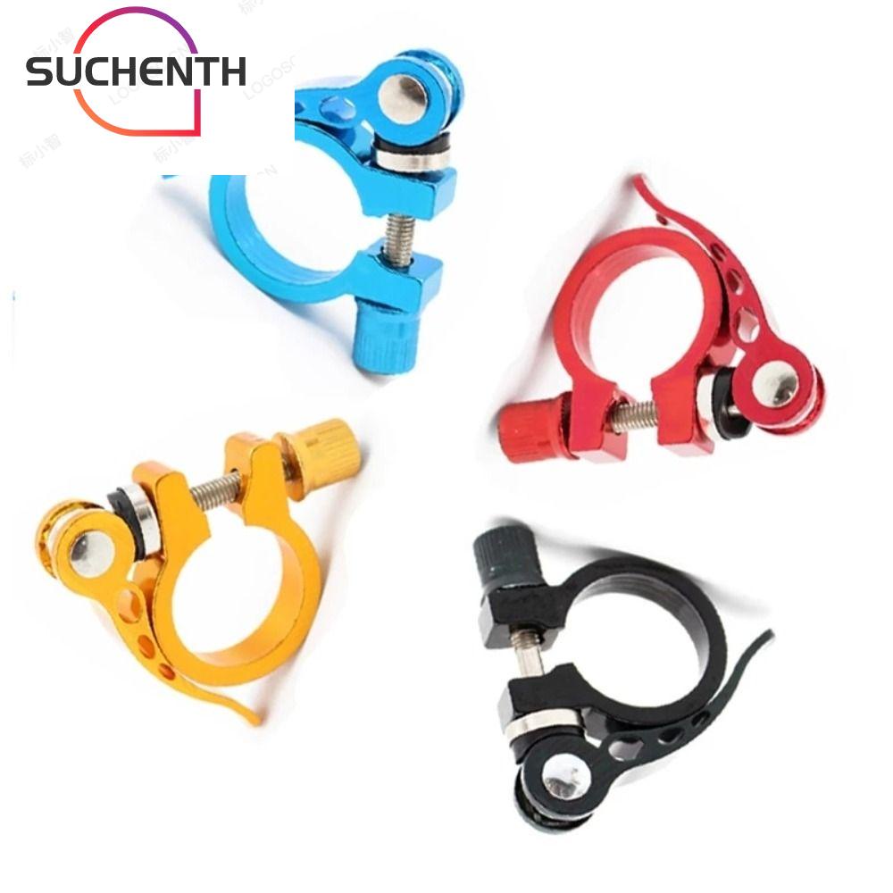 Suchenth แคลมป์หนีบหลักอานจักรยาน อะลูมิเนียมอัลลอย ปลดไว น้ําหนักเบา 25.4 28.6 31.8 34.9 มม. 5 สี สําหรับจักรยานเสือภูเขา BMX