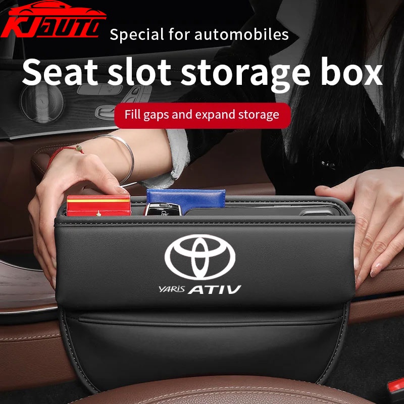 กระเป๋าหนัง PU หรูหรา อุปกรณ์เสริม สําหรับ Toyota Yaris Ativ 2022 2023 TRD GR