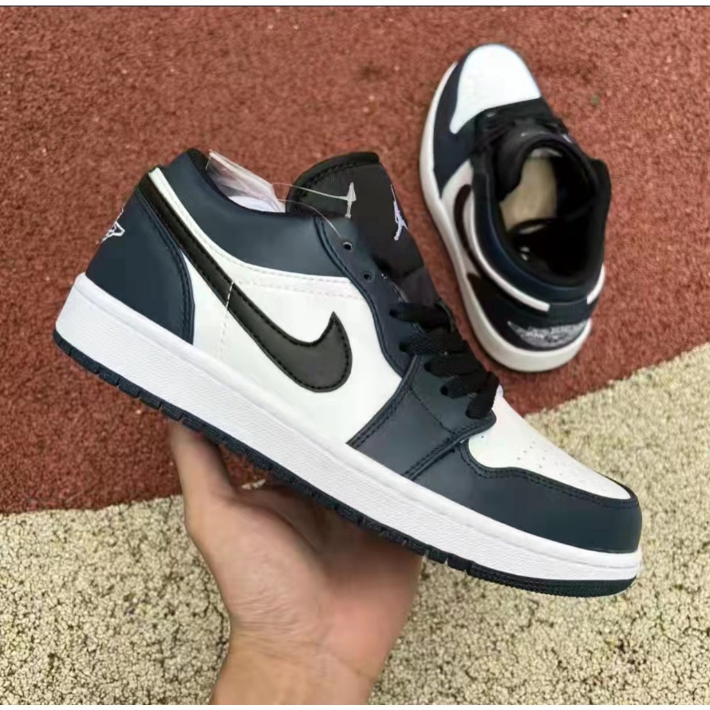 NIKE AIR jordan 1 low cut black toe คุณภาพ AJ1 บาสเก็ตบอลชาย #208 รองเท้า free shipping
