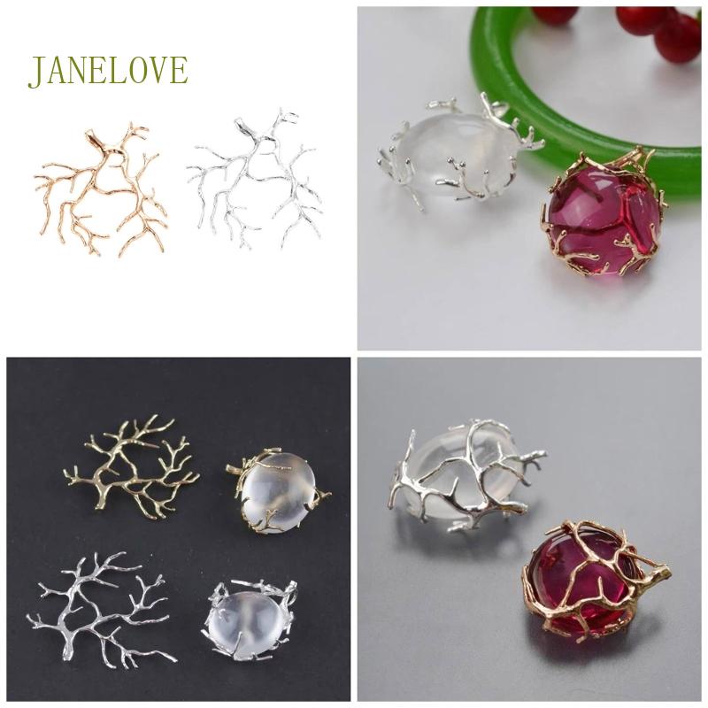 Jlove จี้สร้อยคอ รูปกิ่งไม้ ชุบทองแดง 5 ชิ้น