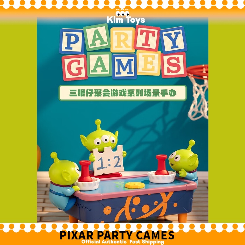 PopMart PIXAR Alien PARTY Game Series ของขวัญคริสต์มาส สําหรับตกแต่ง