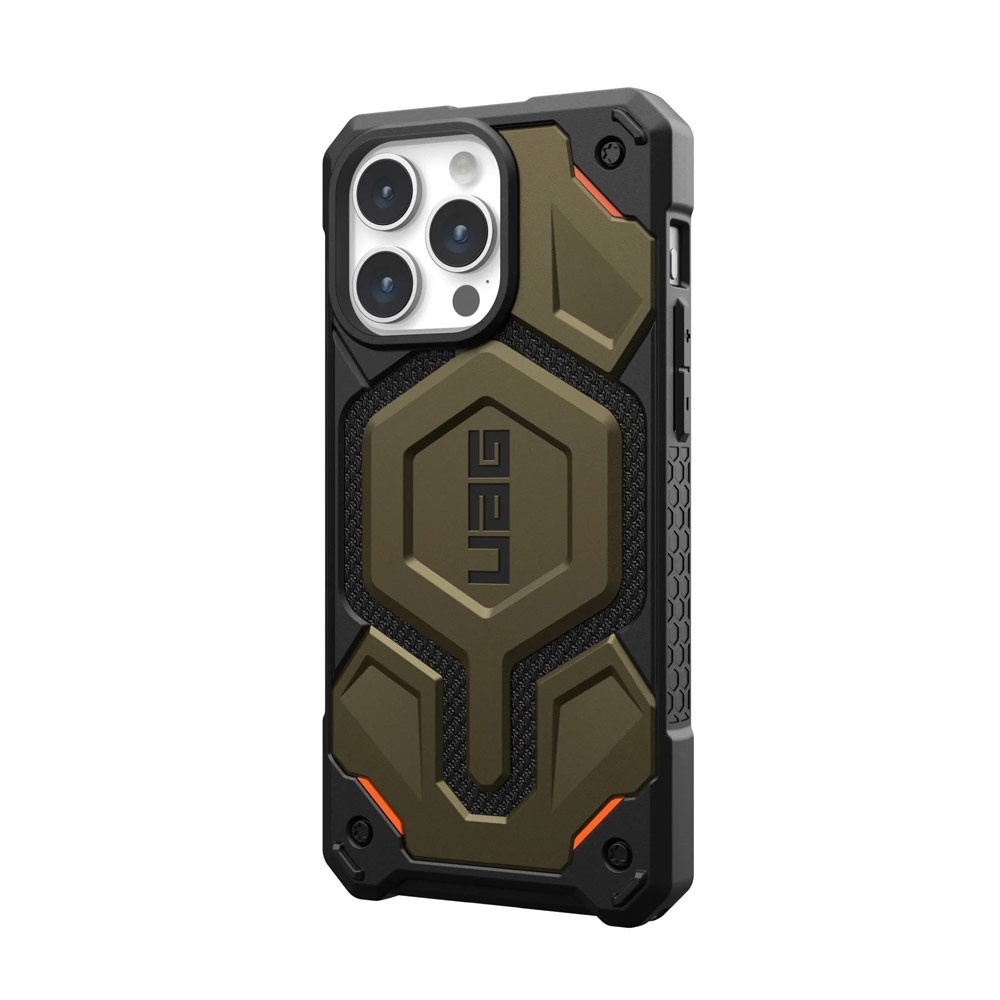 Uag เคสเคฟล่าแม่เหล็ก กันกระแทก สําหรับ iPhone 15 Pro Max 6.7 iPhone 15 Pro 6.1 | คาร์บอน)