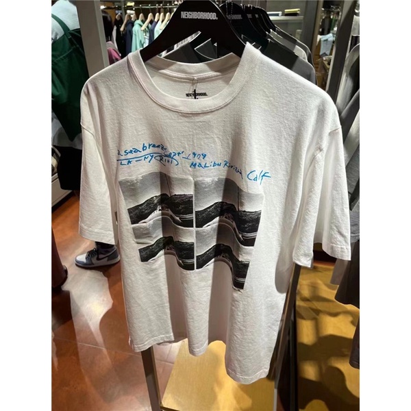 อ่อนนุ่ม 6 [S-5XL] Neighborhood เสื้อยืด แขนสั้น ผ้าฝ้าย พิมพ์ลาย อินเทรนด์ ใส่สบาย