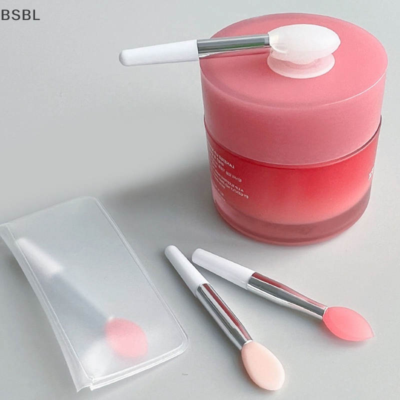 Bsbl แปรงซิลิโคน 1 ชิ้น สําหรับทาลิปบาล์ม มาสก์ปาก พร้อมฝาครอบกันฝุ่น แปรงแต่งหน้า BL