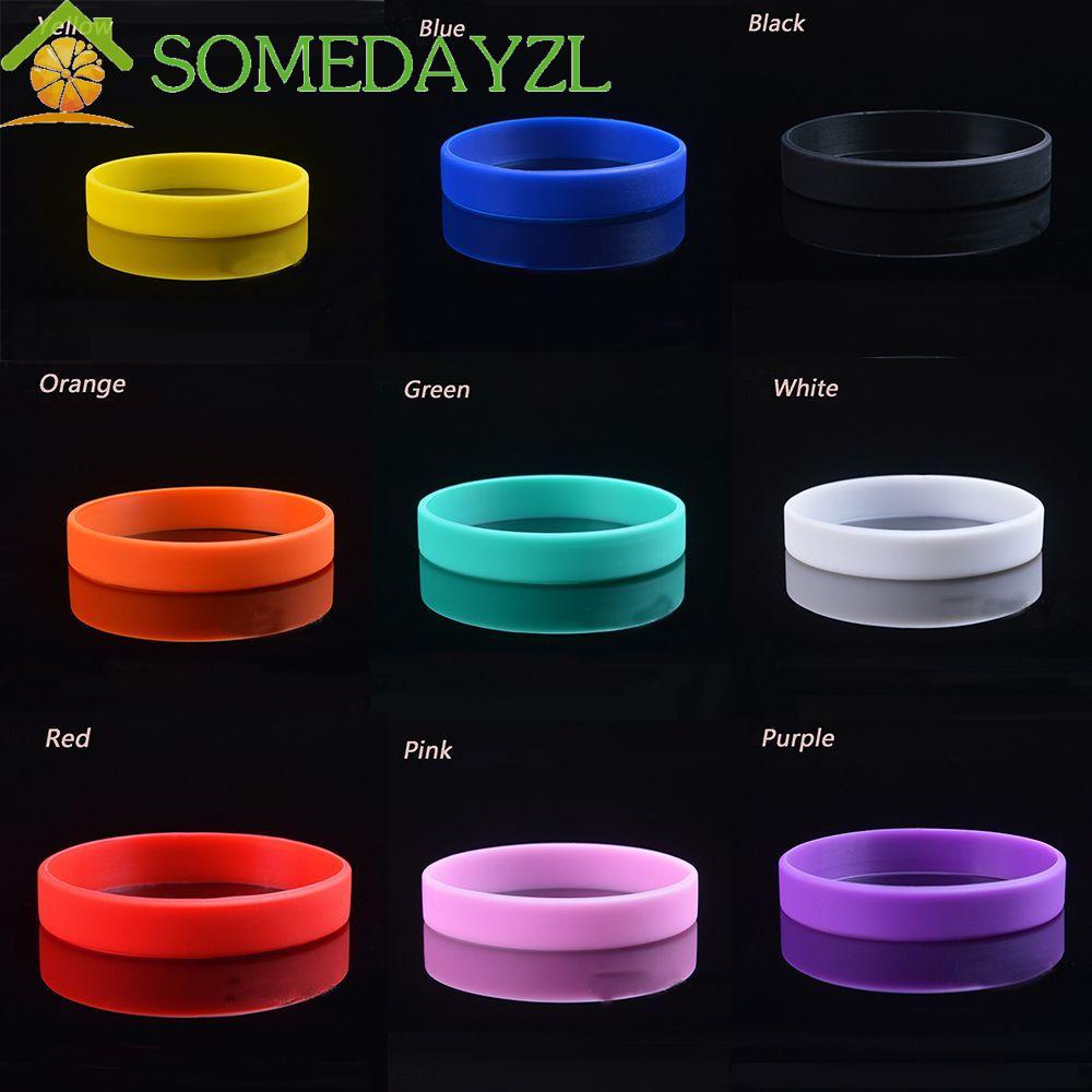 Somedayzl สายรัดข้อมือ ยอดนิยม หลากสี 1 ชิ้น แหวนยางซิลิโคน มือ