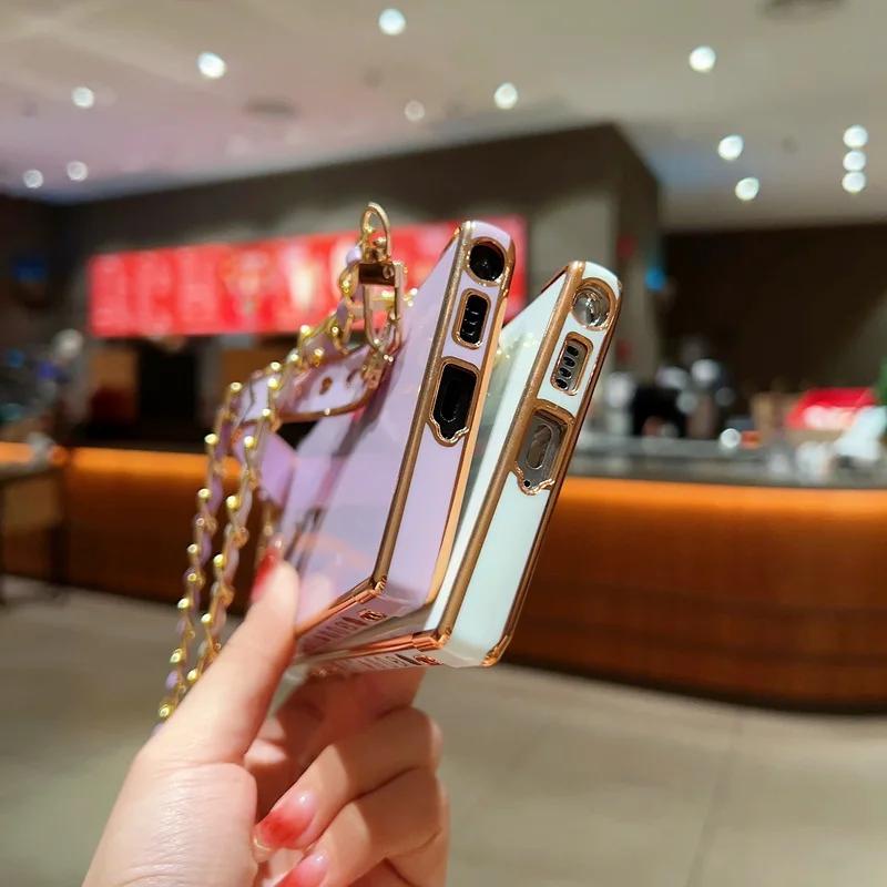 เคสโทรศัพท์มือถือแบบนิ่ม TPU กันกระแทก พร้อมสายคล้อง และที่ตั้งวาง และสายคล้อง หรูหรา สําหรับ Samsung S24 S23 S22 Ultra Plus S23 S21 S20 FE ราคา ถูกที่สุด ดีลบีเคเค แกลเลอรีภาพที่ 7
