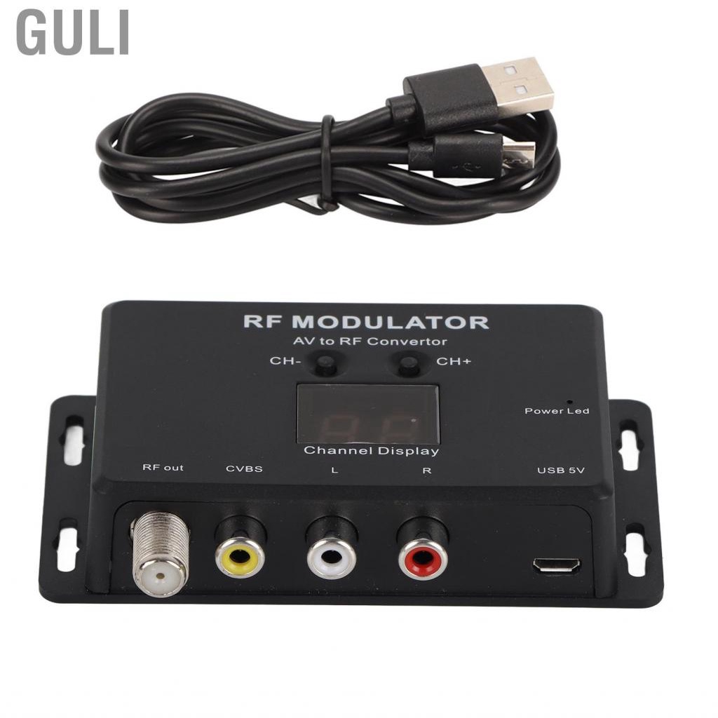 Guli RF Modulator Professional PAL NTSC 21 Channel AV To Convertor For Set T