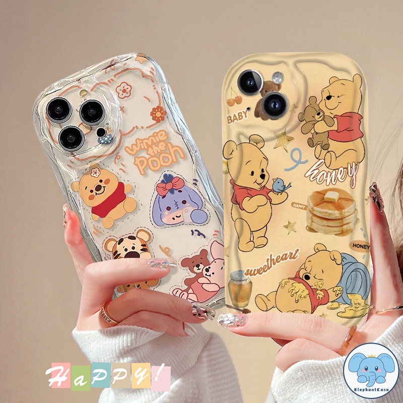 กรณีช้างป่าเสือพูห์น่ารัก iPhone 7Plus 11 12 13 14 15 Pro Max 8 7 14 15 Plus X XR XS Max SE 2020 กรณีการ์ตูน ทอย สตอรี่