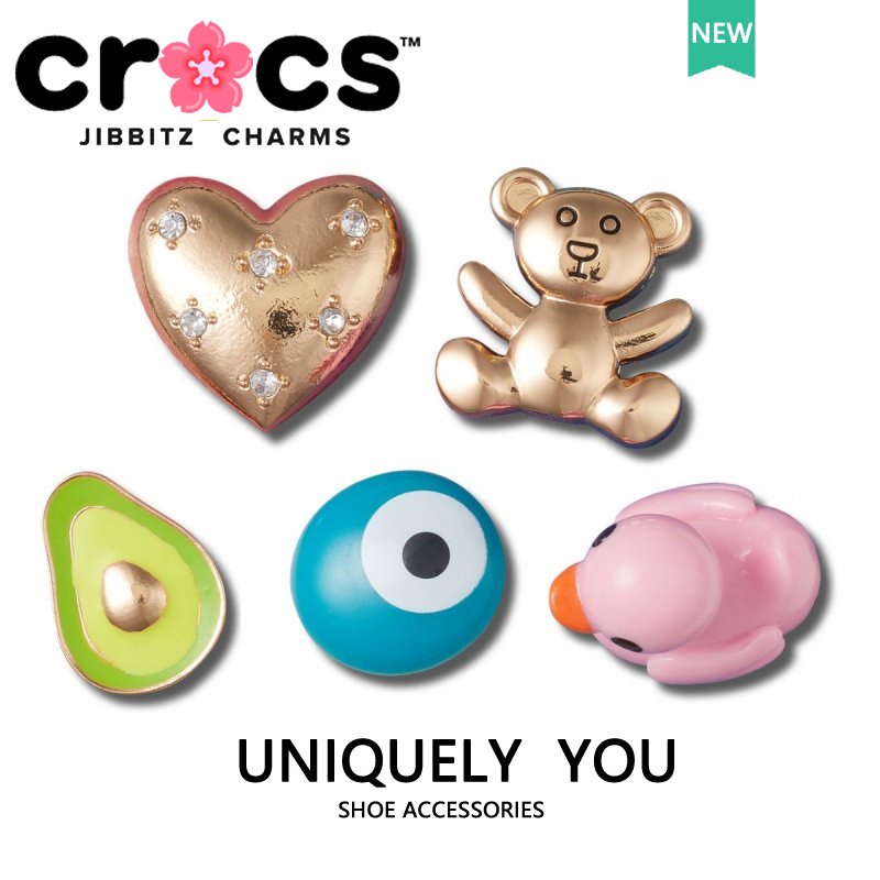 JIBBITZ Crocs charms ตัวติดรองเท้า เป็ด3Dเพชร ตัวติดรองเท้า Crocs