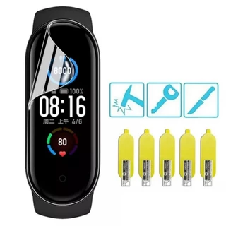Soft TPU ป้องกันฟิล์มสําหรับ Xiaomi Mi Band 10 9 8 7 NFC 6 5 4 3 Hydrogel ป้องกันฟิล์มอุปกรณ์เสริมป้องกันหน้าจอ