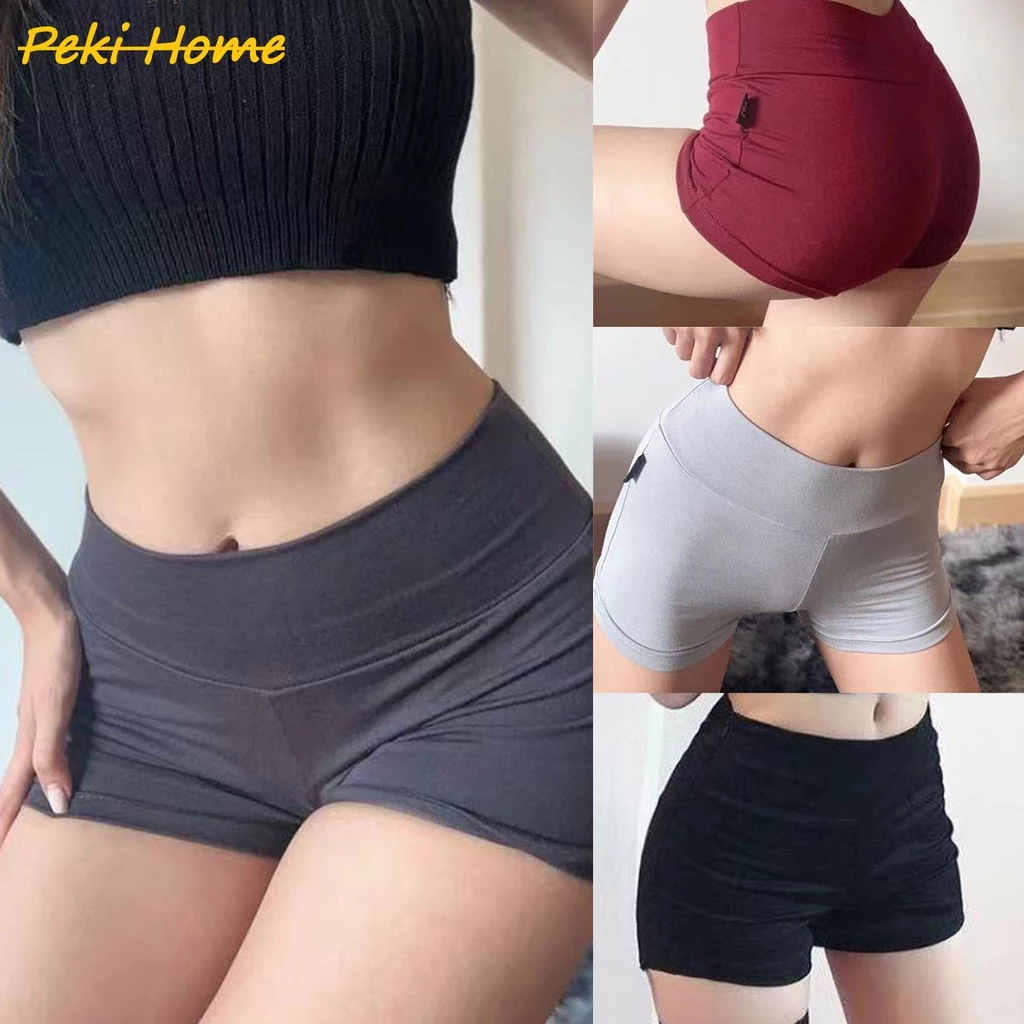 กางเกงขาสั้นใส่ออกกำลังกาย กางเกงสายฝอ ผ้าเด้งยืด