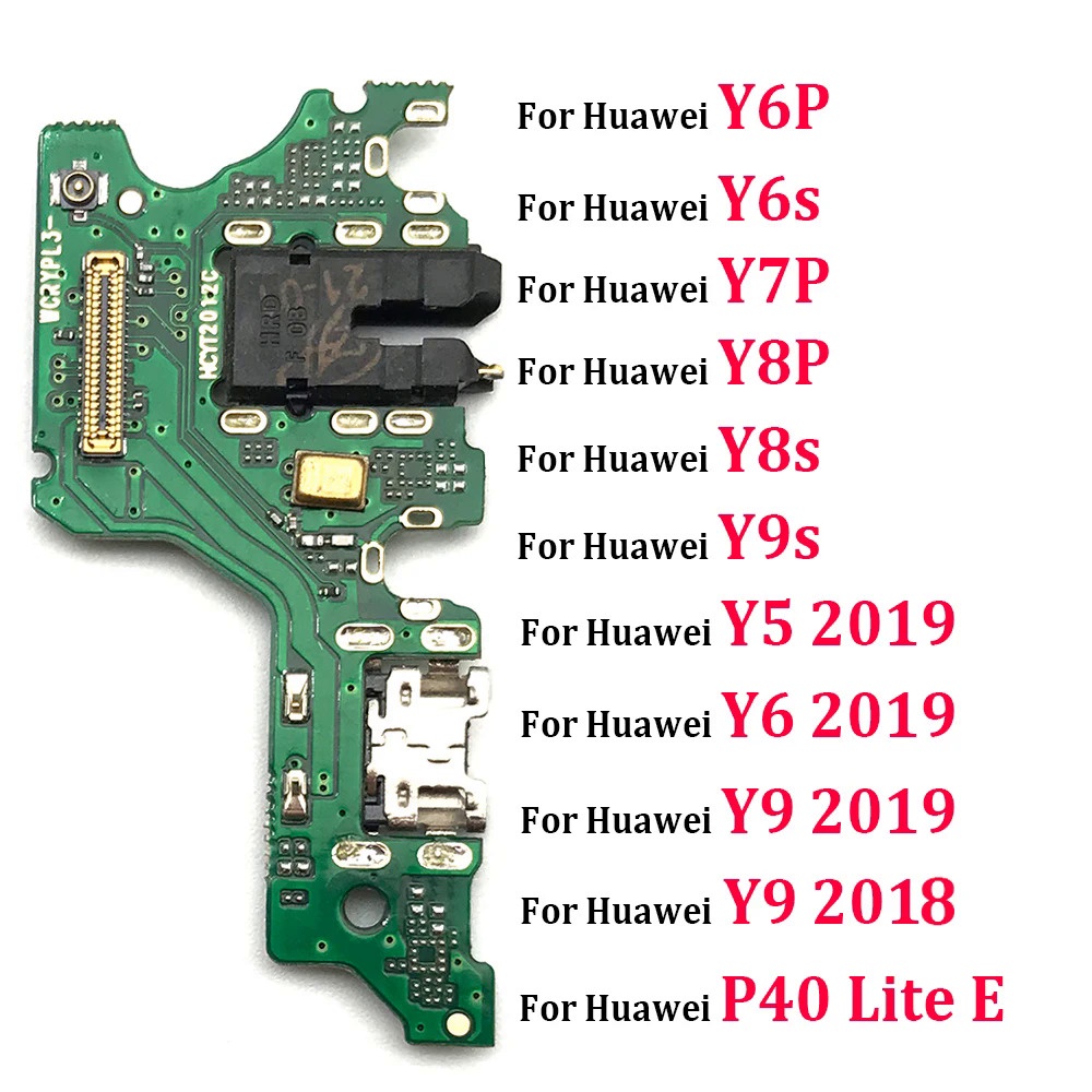 USB แพรชาร์จ ชุดชาร์จ แพรตูด ใช้กับ Huawei Y9S Y6P Y8S Y8P Y7P Y6S P40 Lite E 5G Y5 Y6  Y9 Prime 2018 2019 แผงตูดชาร์จไฟ แพรตูดชาร