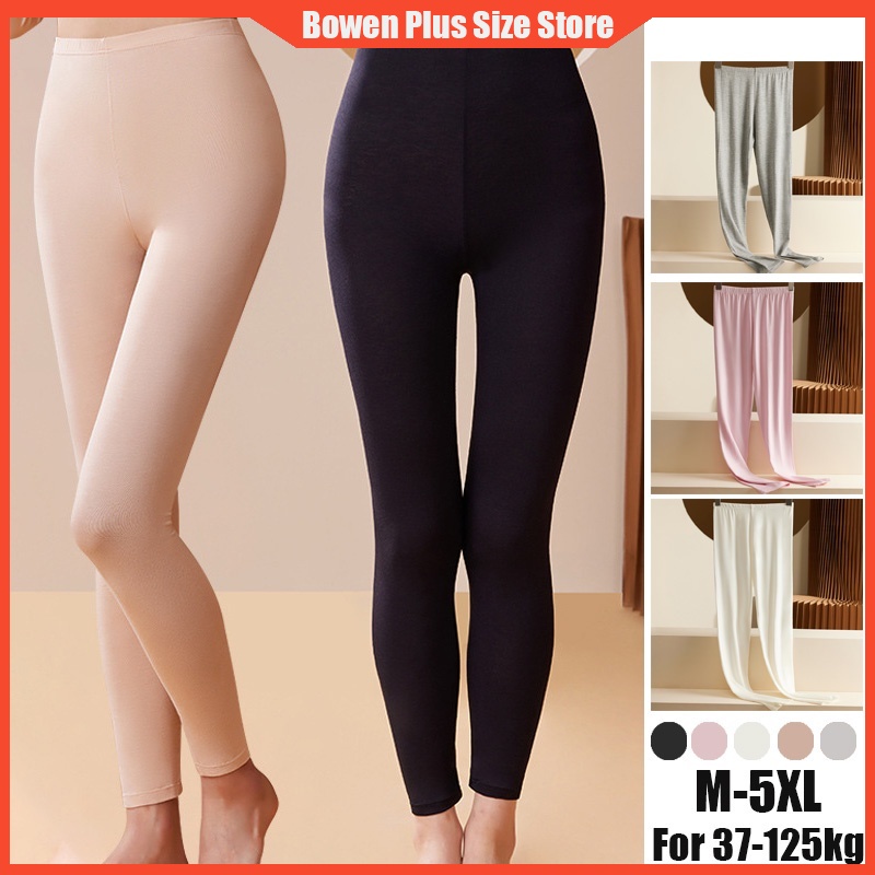 BowenM-5XL สําหรับ 37-125kgPlus ขนาด Modal ยาว Johns ผู้หญิงบาง Warm Leggings กางเกงด้ายด้านในสวมใส่