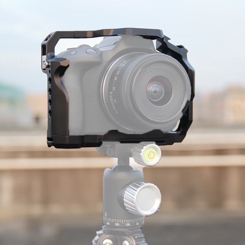Bgning เคสป้องกันกล้อง พร้อมเมาท์โคลด์ชู สําหรับไมโครโฟนไฟ LED Canon EOS R50 Arca-Swiss