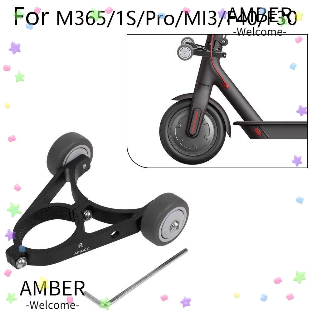 Amber ขาตั้งล้อสกูตเตอร์ไฟฟ้า แบบพับได้ สีดํา สําหรับ M365 1S Ninebot F40 F30 F20