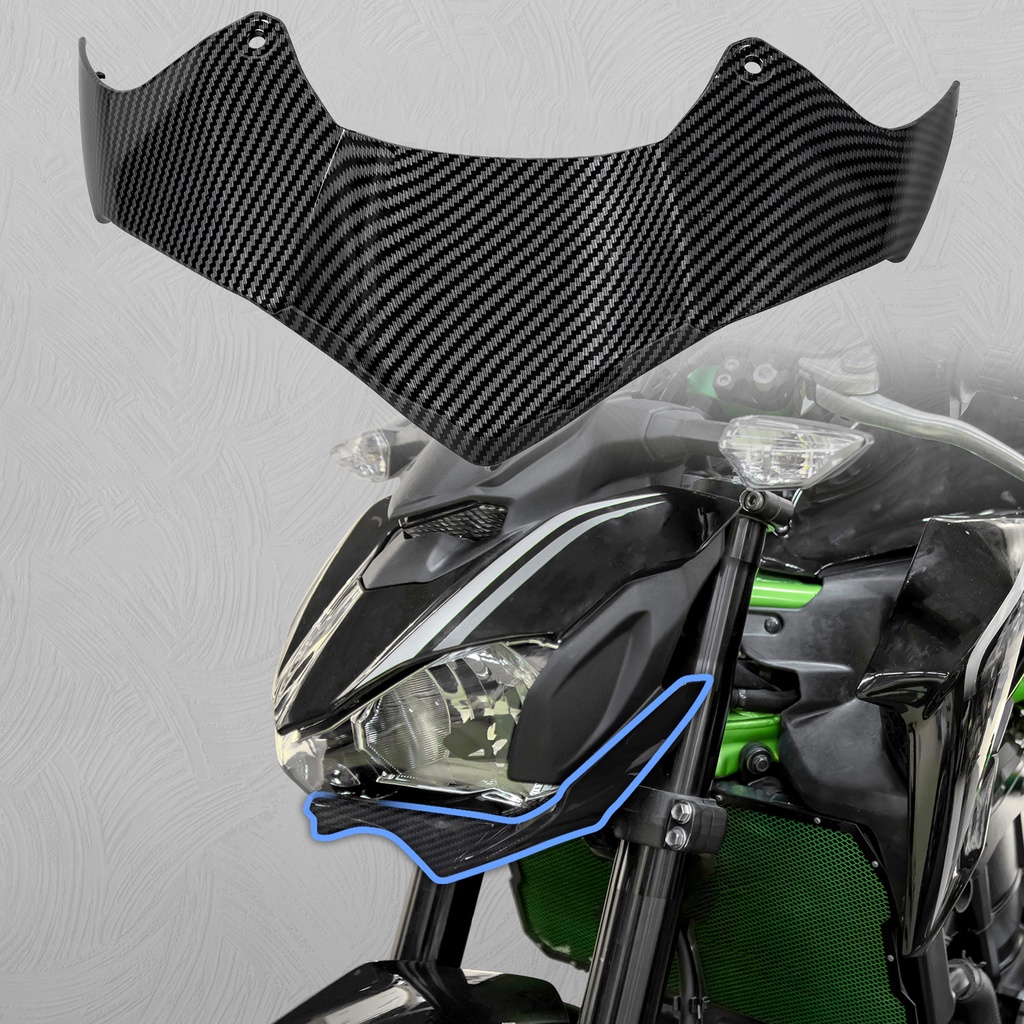 Z900 แฟริ่งไฟหน้า หน้า ล่าง งอ จมูก กรวย ฝาครอบ ขยาย ปีก แอโรไดนามิก สําหรับ Kawasaki Z 900 2017 2018 2019