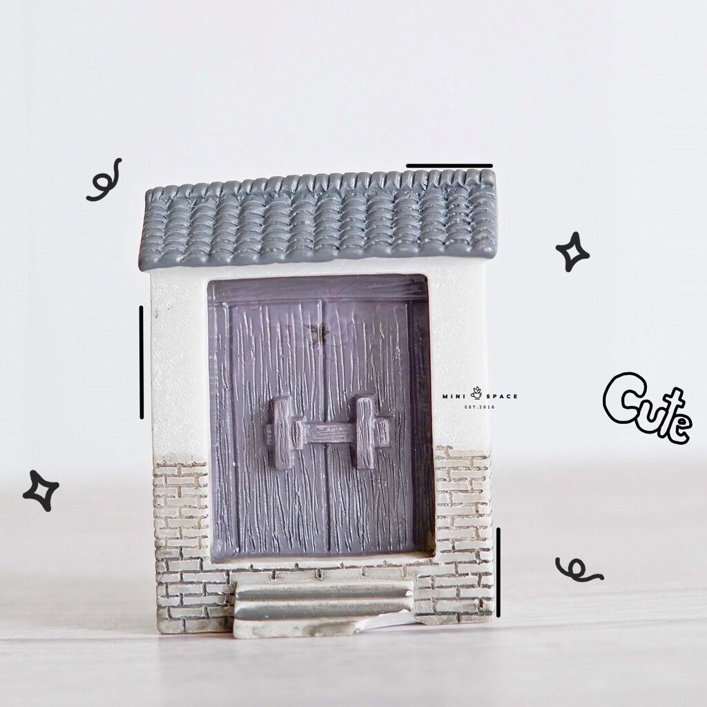 MS5410 Model House Door โมเดลบ้านจีน ประตูบ้านจีน โมเดลบ้านจัดสวนถาด ของจิ๋วแต่งสวน (ราคาต่อชิ้น)