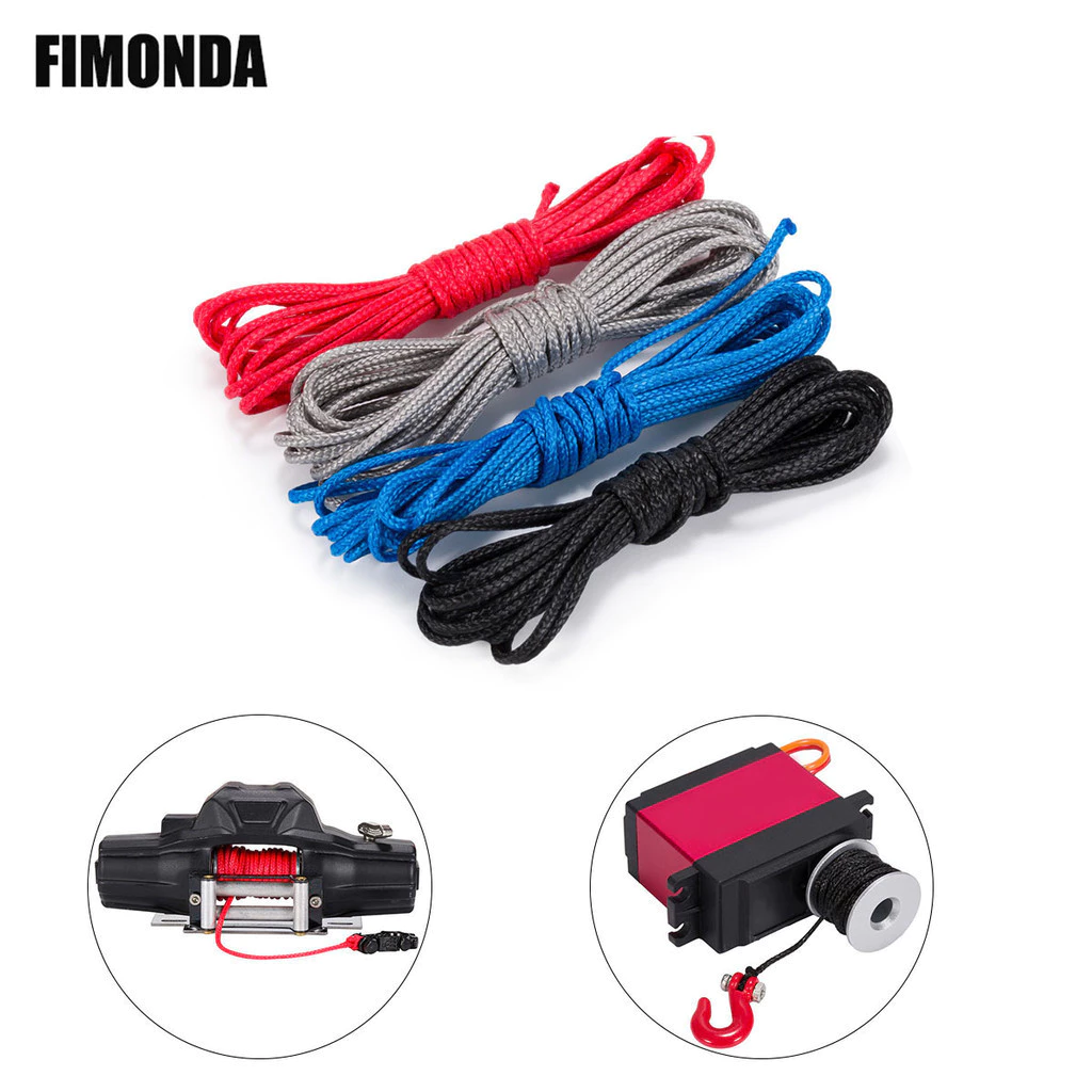 สายเชือกโพลีเอทิลีนไฟเบอร์ 1 มม. สําหรับรถไต่หินบังคับ SCX10 TRX4 KM2 YIKONG DIY