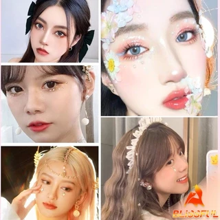 B.F คริสตัสติดตา แต่งหน้า สติ๊กเกอร์ เพชรแต่งหน้า ติดผม มีกาวในตัว สติ๊กเกอร์ติดหน้า Eye sticker