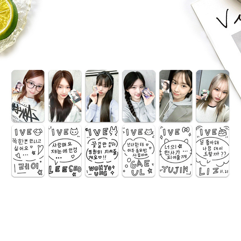 การ์ดโลโม่เซลฟี่ HAPA KRISTIN 1st EP I'VE MINE ID Photocards Special Edition Babysbreath REI LIZ LEESEO WONYOUNG GAEUL YUJIN Kpop ลดราคา JY 2-7 ชิ้น ต่อชุด