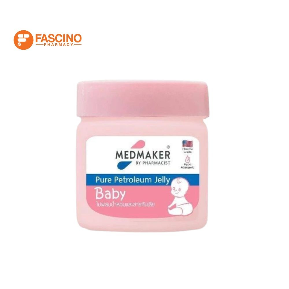 Medmaker Pure Petroleum Jelly Baby ผลิตภัณฑ์บำรุงผิวสำหรับทารก ป้องกันผื่น ลดการเสียดสี (50g.)