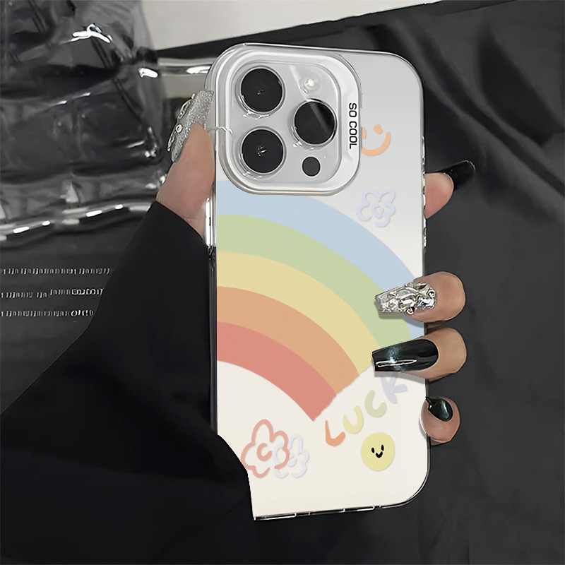 เคสมือถือลายรุ้ง เคส OPPO A38 A16 A5 2020 A15 A15S A58 A78 A3SA12E A55 A7 A16K A31A8 A58 A98 เปลือกนิ่ม เคส