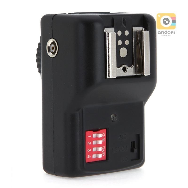 Andoer 16 ช่องวิทยุระยะไกลไร้สาย Speedlite Flash Trigger Universal