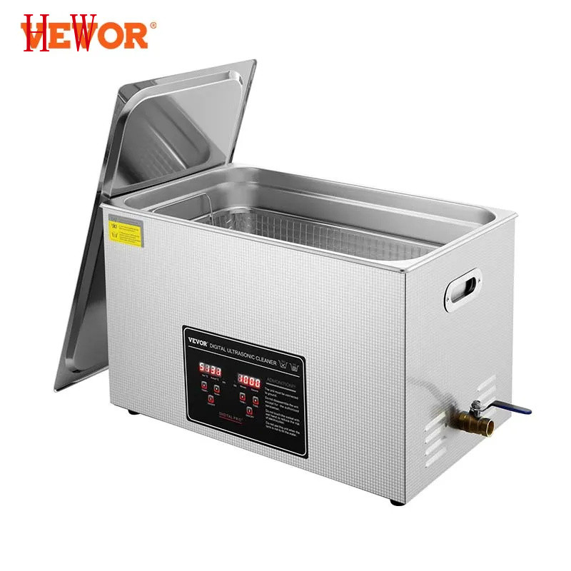 VEVOR เครื่องทําความสะอาดอัลตราโซนิกพร้อมตัวจับเวลาแบบดิจิตอลและเครื่องทําความร้อนเครื่องประดับอัลตร