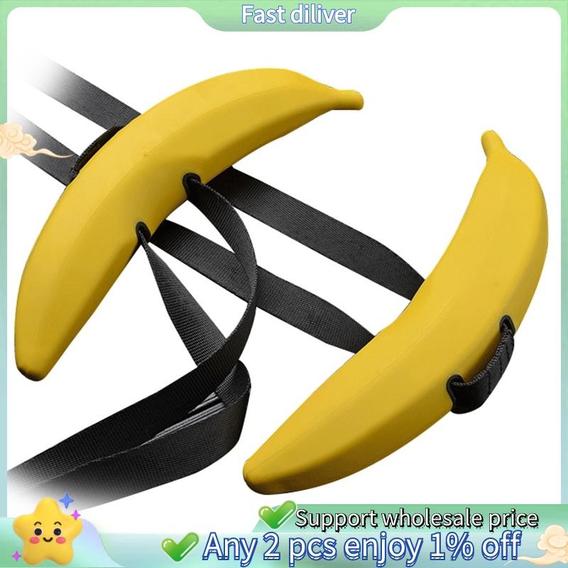 Banana Ox Horn Gym Dumbbells Barbell Bar Handle ยกน้ําหนัก Pull Ups Hand Grip แหวน Grippers Strength