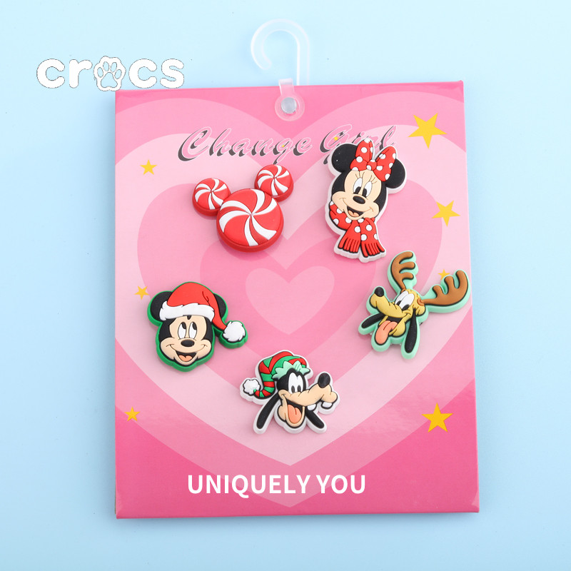Crocs Jibbitz Disney Jibbitz Mickey Minnie crocs Accessories charm crocs หัวเข็มขัดรองเท้ามิกกี้เมาส์การ์ตูน