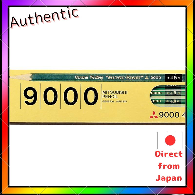 Mitsubishi Pencil 9000 Pencil 4B, 1 Dozen K90004B