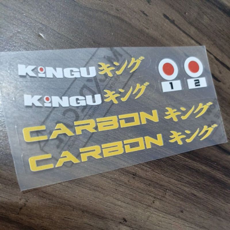 KINGU TRANSPARENT สติ๊กเกอร์สีญี่ปุ่น KINGU MOTORCYCLE RIM STICKER