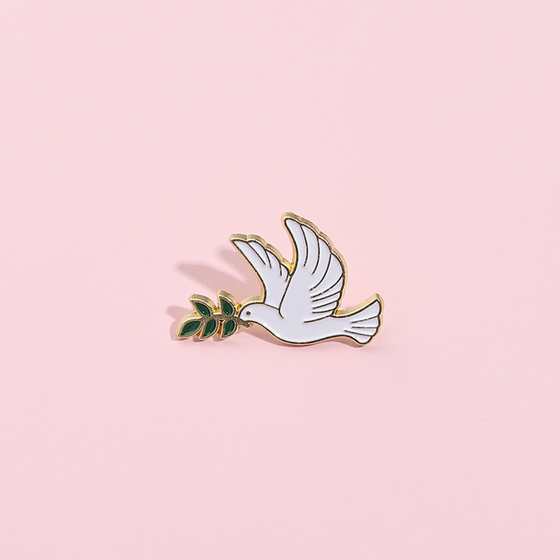 Dove of Peace เข็มกลัดเคลือบมิตรภาพ Unity Love of Life ป้ายโลหะกระเป๋าเป้สะพายหลังอุปกรณ์เสริมของขวัญสําหรับเพื่อน