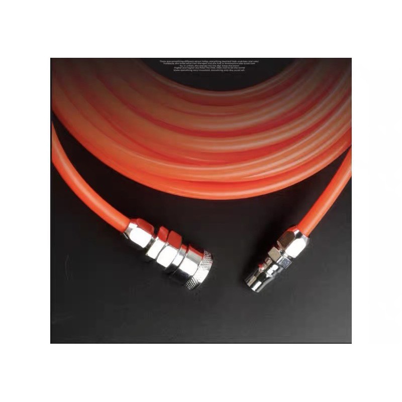 สายลม PU สายตรง 15 เมตร สายลม ใยแก้ว ถัก 5x8 มม. 15 เมตรเต็ม เสริมใยแก้วถัก พร้อมหัวต่อคอปเปอร์ ทนแรงดันสูง การันตี - รูปที่ 2