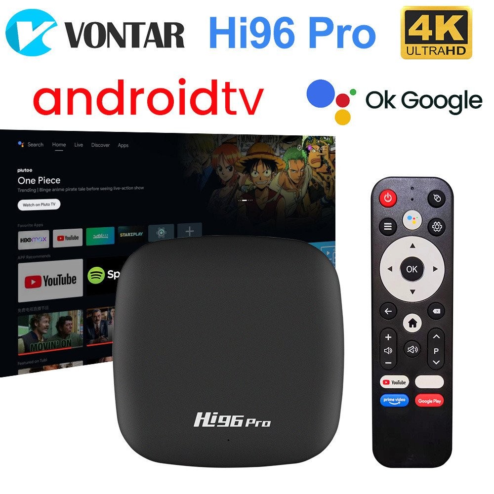 ✨   Hi96 Pro ทีวีบ็อกซ์ Android11 ​​GK63 ATV UI2.4&5G ดูอัล BT5.0