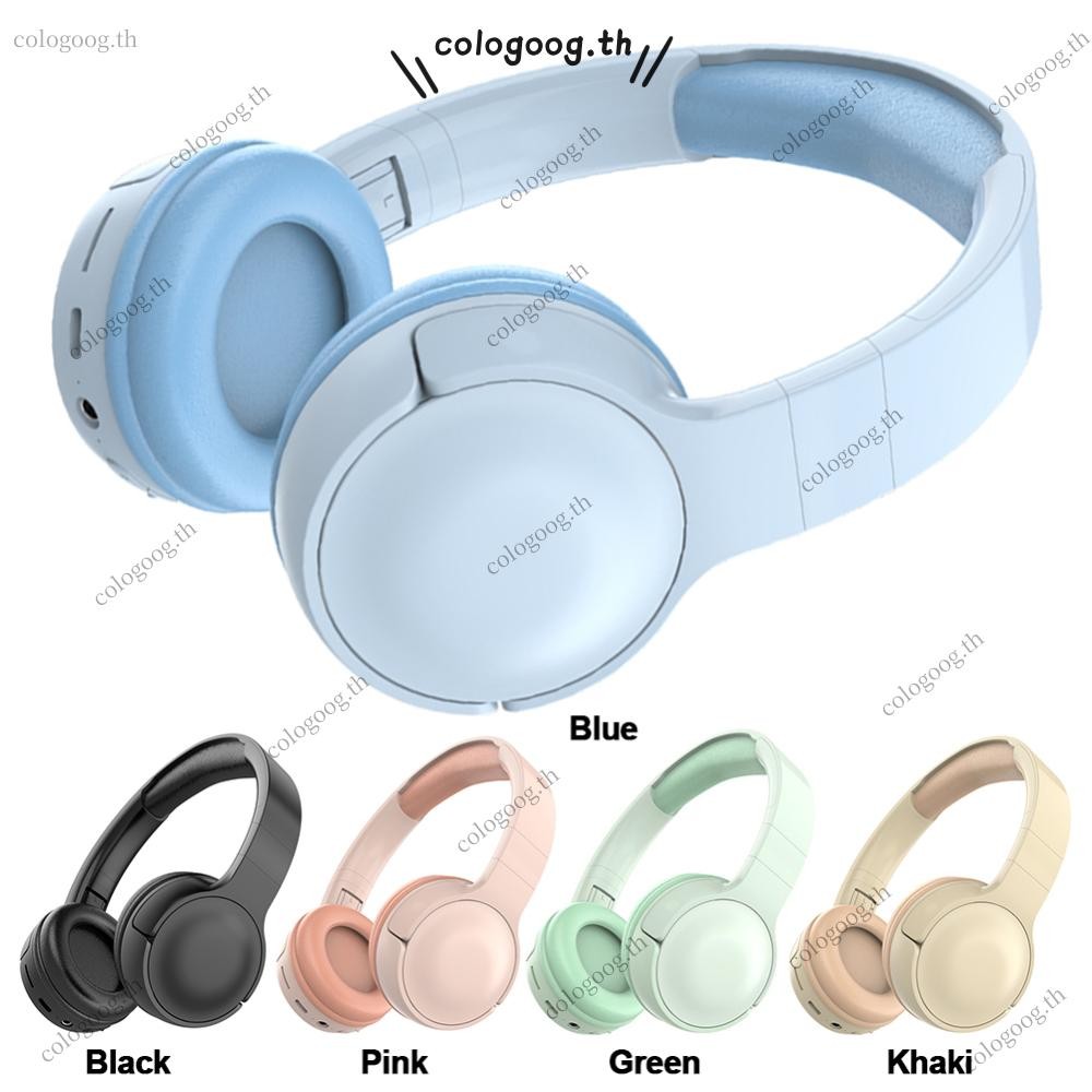 หูฟังครอบหูที่รองรับบลูทูธไร้สายชุดหูฟังเวลาเล่น 10 ชม. เบสลึก