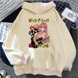 Bocchi the Rock hoodies ผู้หญิง ญี่ปุ่น Kawaii สุนทรีย์ แขนยาว เสื้อผ้า เสื้อฮู้ด หญิง วินเทจ มีฮู้ด เสื้อ