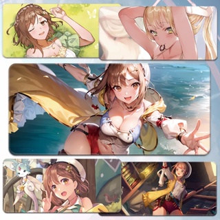 Atelier Ryza：Ever Darkness&amp;the Secret Hideout with High definition mouse pad Anime game peripheral Reisalin Stout computer table mat Oversized Keyboard pad custom อะตอมไรซ่า: เคยมืดคุกเข่า และ ที่ซ่อนลับ ที่มีความละเอียดสูงแผ่นรองเมาส์อะนิเมเกมอยู่รอบ ๆ อ