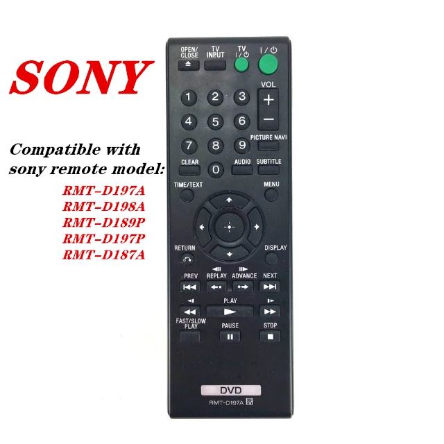 ใหม่ Original RMT-D187A สําหรับ SONY DVD รีโมทคอนโทรล RMT-D197A RMT-D198A RMT-D189P RMT-D197P SONY D