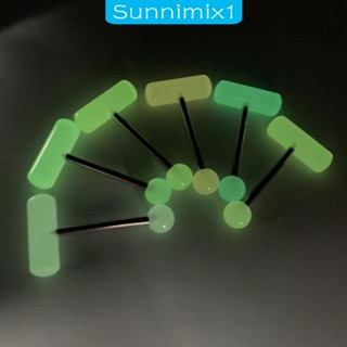 [Sunnimix1] จิวเจาะ ทรงแคปซูล หลากสี 6 ชิ้น