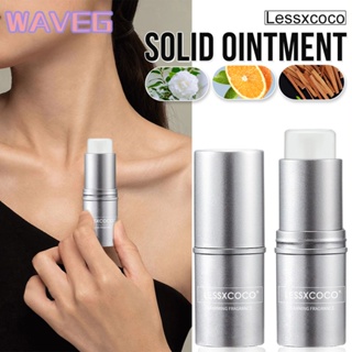 wave Lessxcoco Solid Balm บาล์มน้ำหอมติดทนนานและระงับเหงื่อแบบพกพาสำหรับผู้หญิง