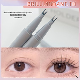 Suake อายไลเนอร์ Ultra-fine 2-claw Lower Eyelash Eyeliner กันน้ำ Non-smudged Non-marking อายไลเนอร์ bri