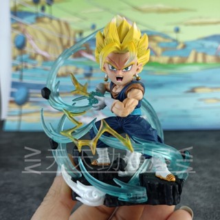 ส่งฟรี พร้อมส่ง โมเดลตุ๊กตา Dragon Ball Q Version Vegeta Goku Vegeta Fit Super Saiyan Dahl WCF สีเหลือง สําหรับตกแต่ง