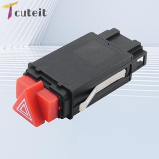 Tcuteit สวิตช์ไฟสัญญาณ 8 ลิตร สําหรับรถยนต์0941509ปุ่มไฟสัญญาณฉุกเฉิน สีแดง สําหรับ Audi A3