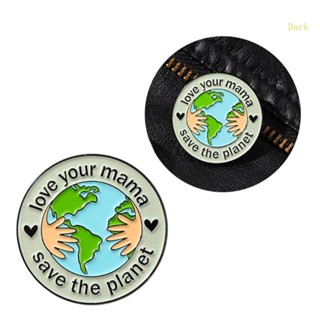 เข็มกลัดเคลือบ ลายการ์ตูน Dark Care for the Earth สําหรับติดปกเสื้อเป้สะพายหลัง