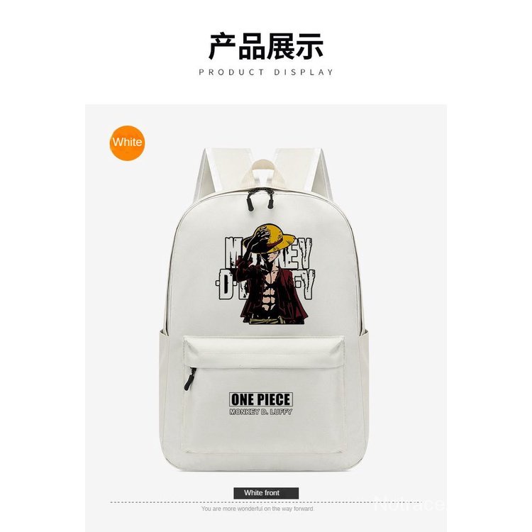 ★One Piece★กระเป๋านักเรียน ขนาดใหญ่ จุของได้เยอะ ลายการ์ตูนลูฟี่ และโซโร อินเทรนด์สําหรับนักเรียน
