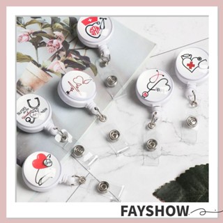 Fay 1 ชิ้น ที่ใส่ป้าย พับเก็บได้ ป้องกันการสูญหาย คลิปพวงกุญแจ