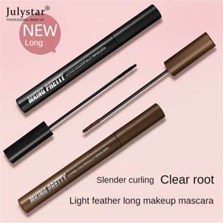 JULYSTAR Mking Pretty Light Feather มาสคาร่าแต่งหน้ายาวธรรมชาติแต่งหน้าหยิกผู้หญิง