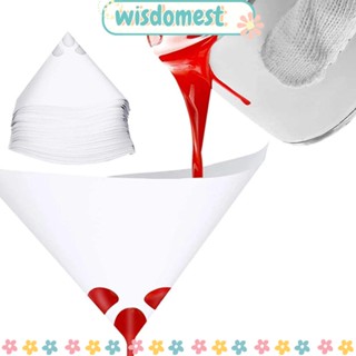 Wisdomest กรวยกระดาษไนล่อน สําหรับกรองสี