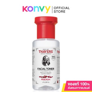 Thayers Rose Witch Hazel Toner 89ml เทเยอร์ โทนเนอร์สูตรกลีบกุหลาบ.